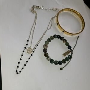 My Saint My Hero 2 bracelets 1 necklace